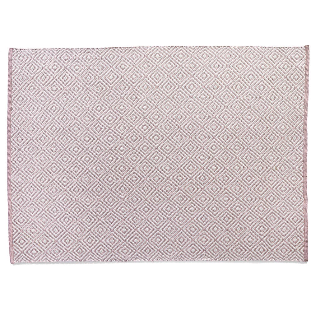Hug Rug Rose Woven Diamond Rug 120 x 170cm Image 1