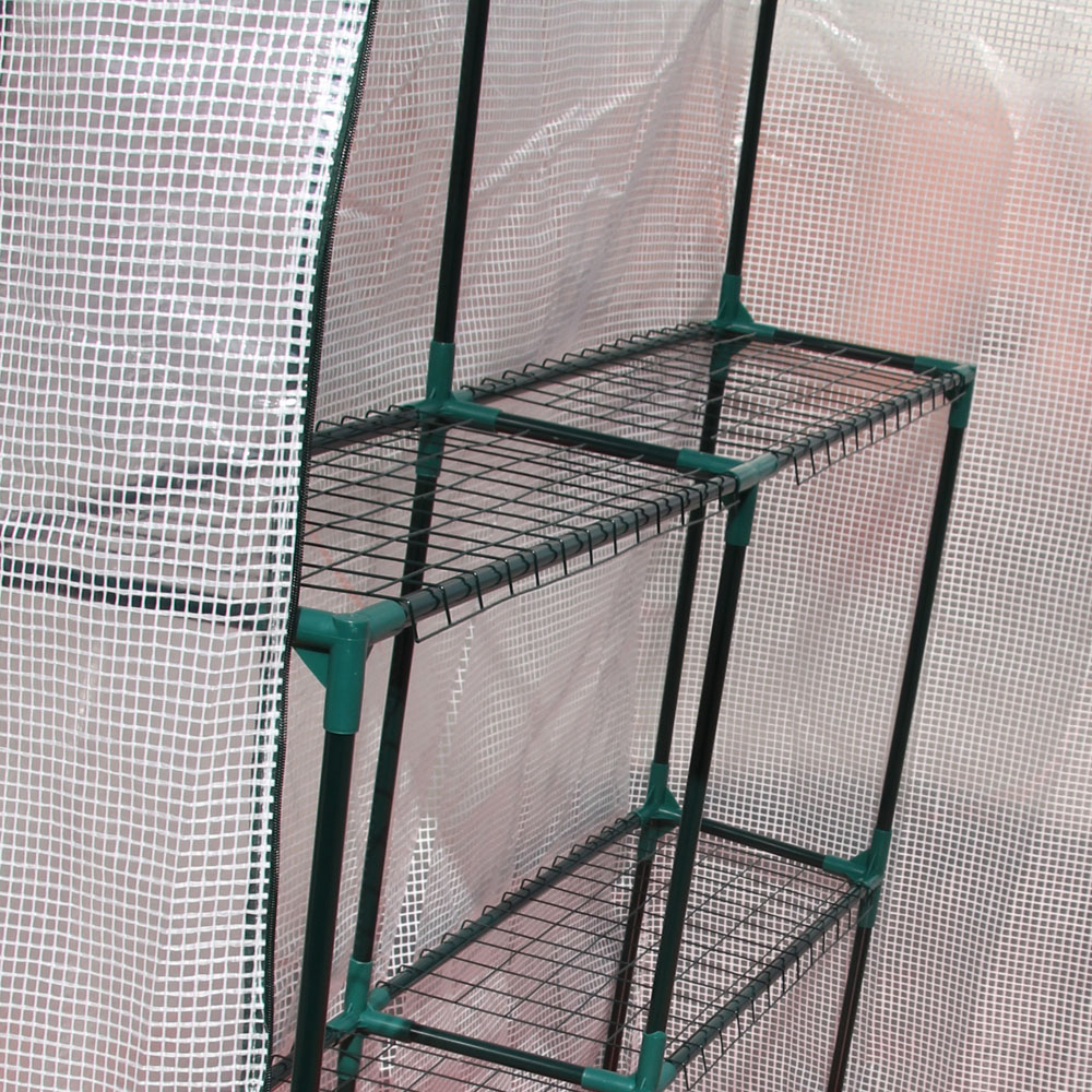 Outsunny White 4.7 x 4.7ft Portable Greenhouse Image 4