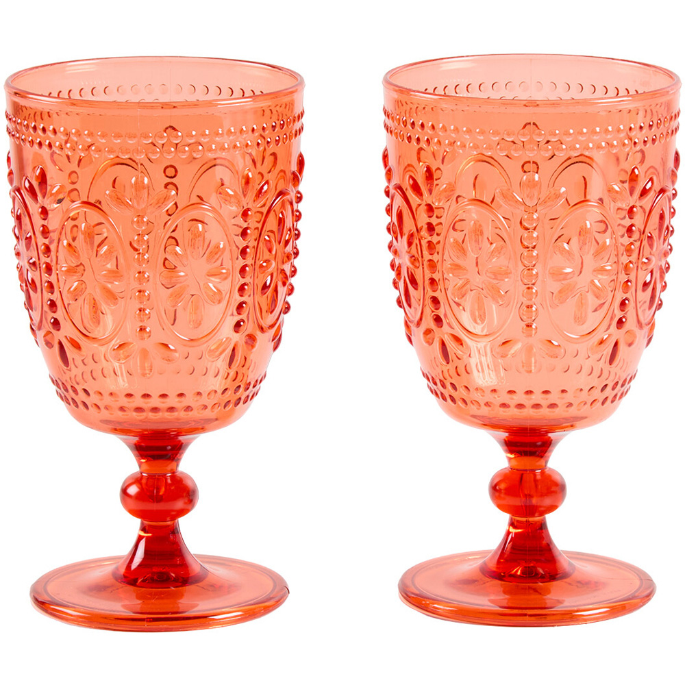 Set of 4 Casablanca Nights Boho Sun Vintage Wine Glasses Image 3