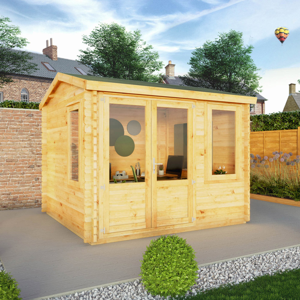 Mercia 9.8 x 9.8ft Home Office Log Cabin Image 2