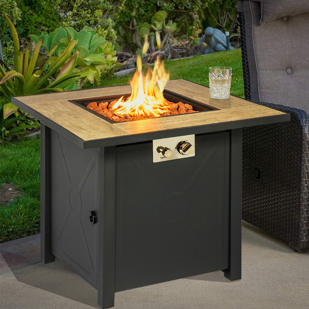 MDA Designs Kamar Propane Outdoor Firepit Image 2