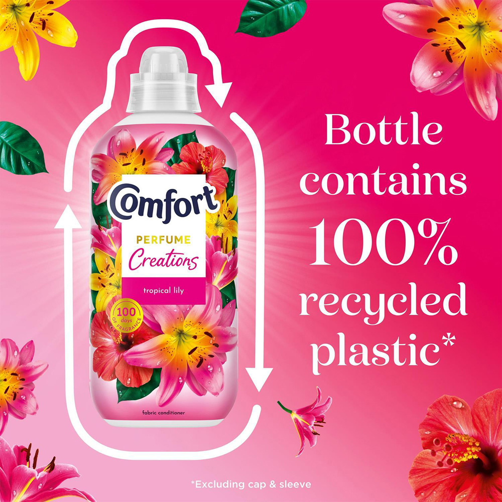 Comfort Perfume Creations Tropical Lily Fabric Conditioner 48 Washes 1.44L 6 Pack Image 9
