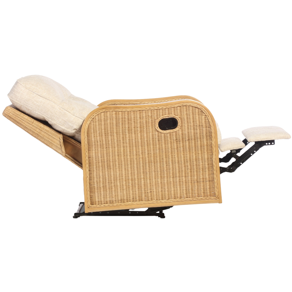 Desser Furniture Paris Cotton Cream Recliner Chair Image 7