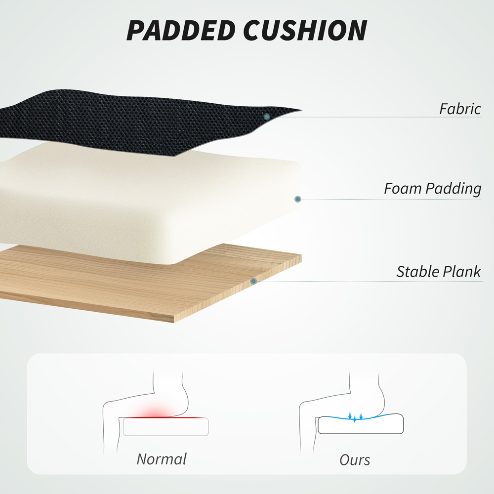 Portland Black Draughtsman Mesh Ergonomic Drafting Office Chair Image 7