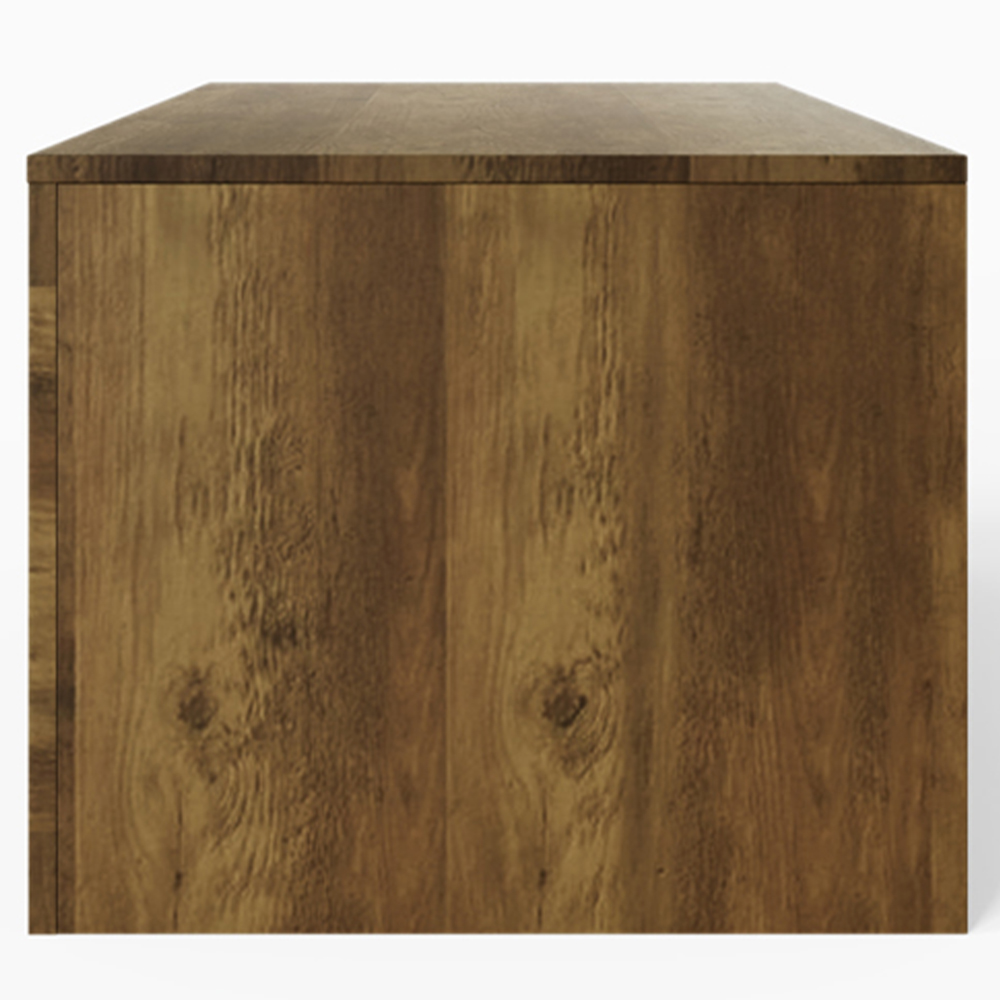 GFW Astley 2 Drawer 2 Shelf Knotty Oak Coffee Table Image 5