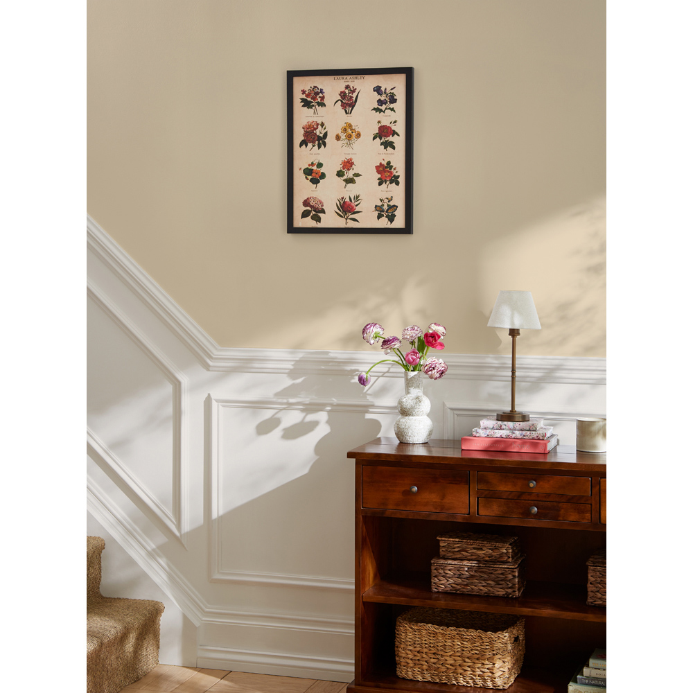 Laura Ashley Botanical Flowers Black Frame Wall Art 50 x 70cm Image 2