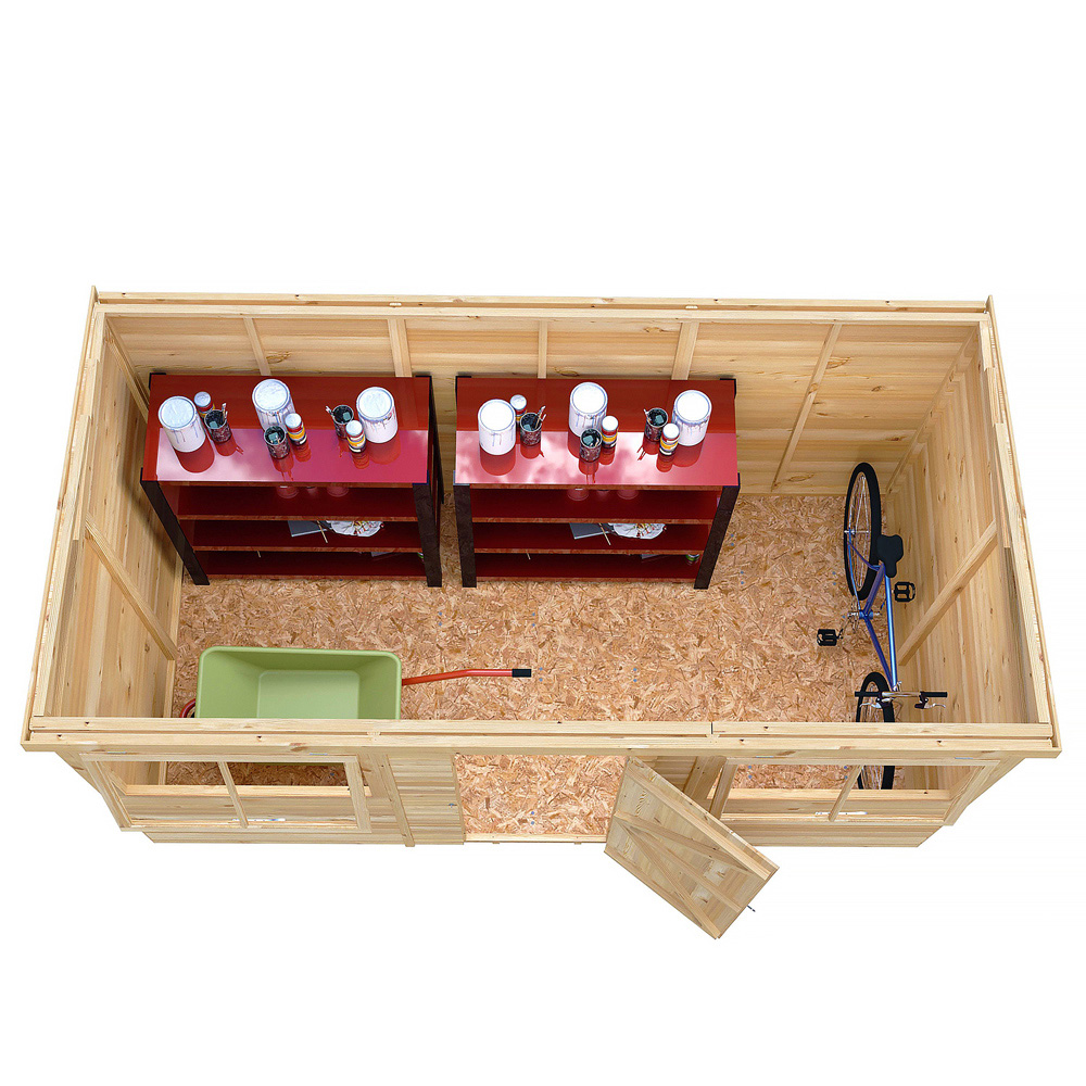 Shire GB 12 x 6ft Shiplap Pent Garden Shed Image 4