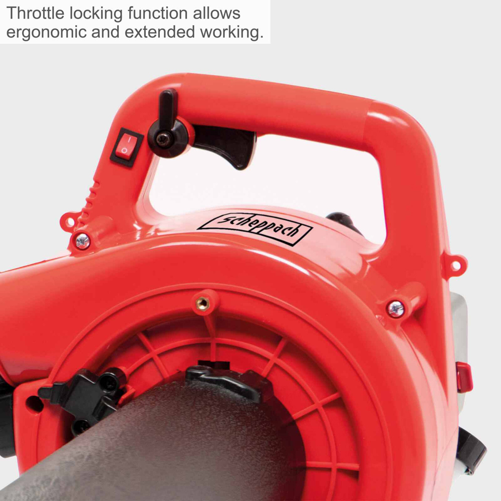 Scheppach LBH2600P 2-in-1 Petrol Leaf Blower and Vacuum with 50L Collection Bag 25.4cc Image 8