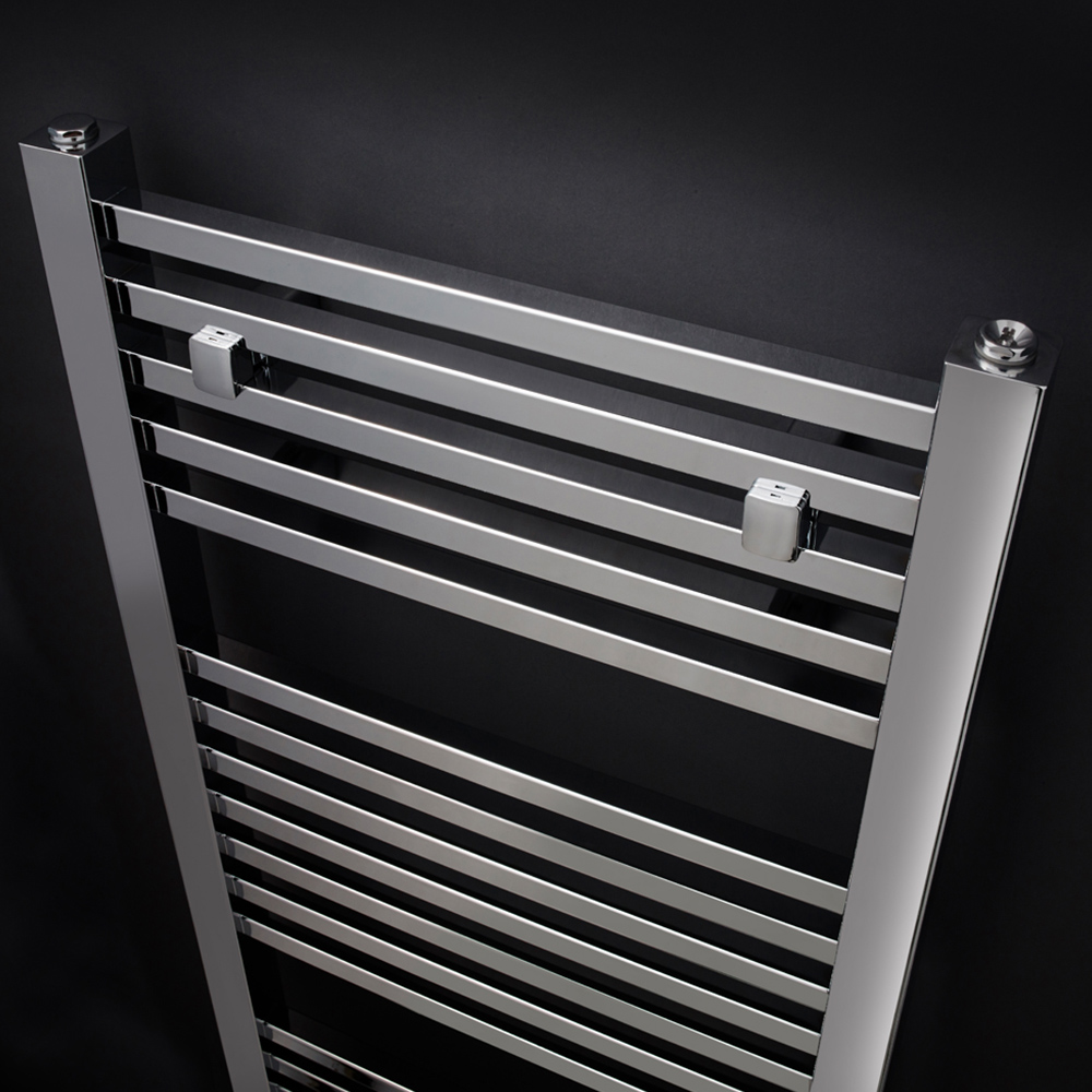 nuie Chrome Square Ladder Rail 1200 x 500mm Image 2