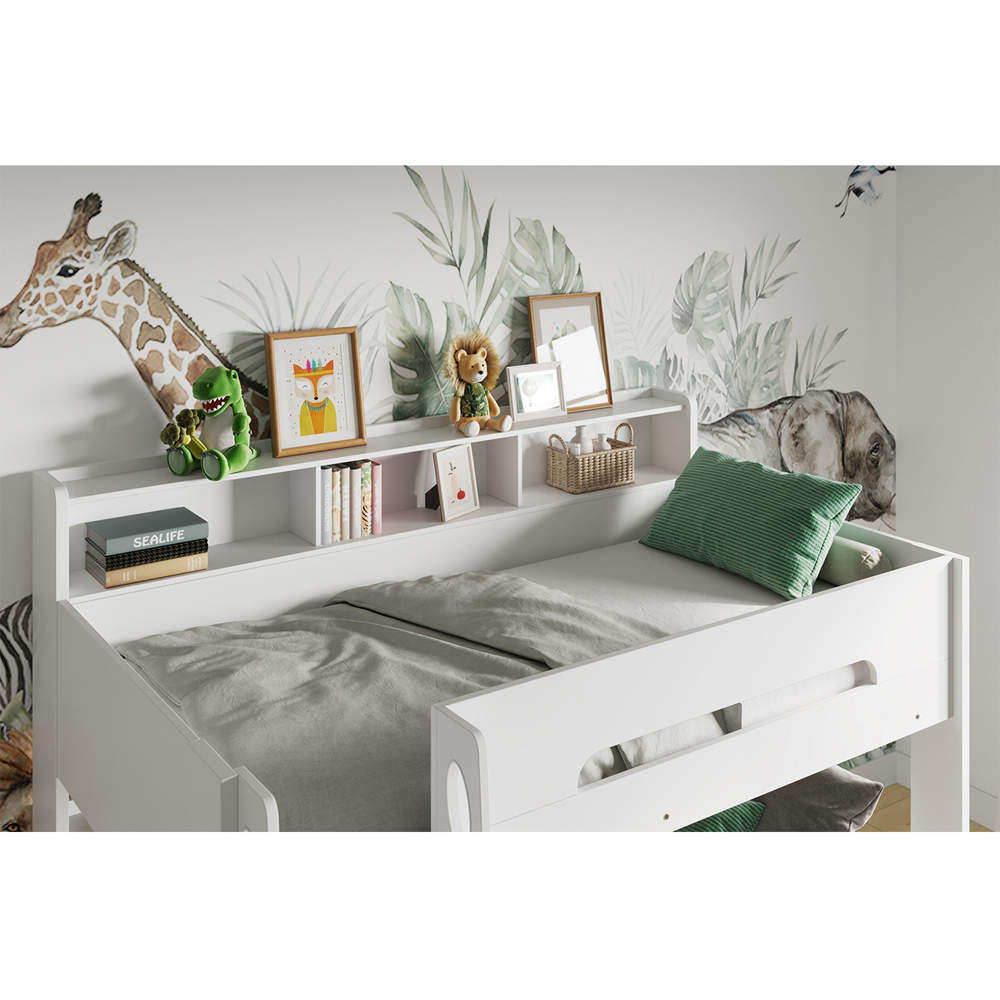 Flair Interstellar White Wooden Bunk Bed Image 2