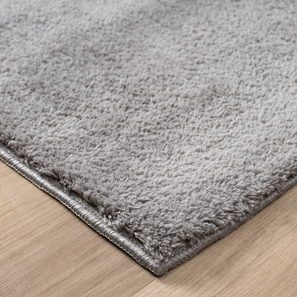 Desire Rugs Comfy Dark Grey Anti Slip Felt Backing Rug 60 x 100cm Image 5