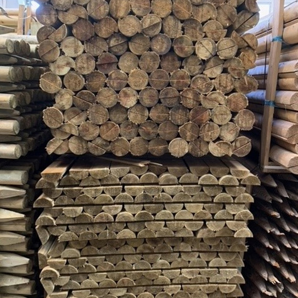 Inspirational Gifting Half Round Wooden Fence Rail 1.8m x 100mm 10 Pack Image 4