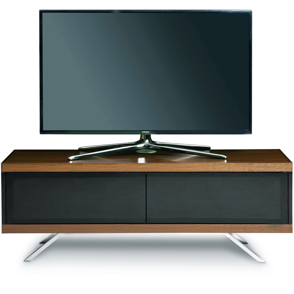 MDA Designs Tucana 1200 Hybrid 2 Drawer Walnut TV Cabinet Image 4