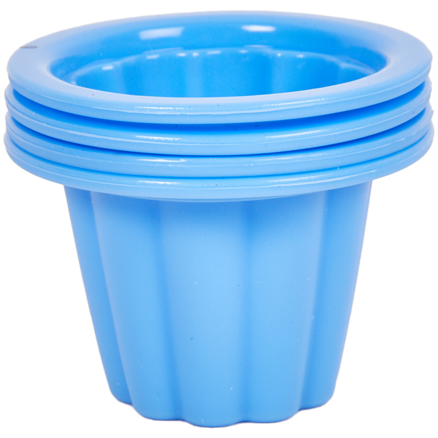 Set of 4 Silicone Jelly Moulds - Blue Image 3