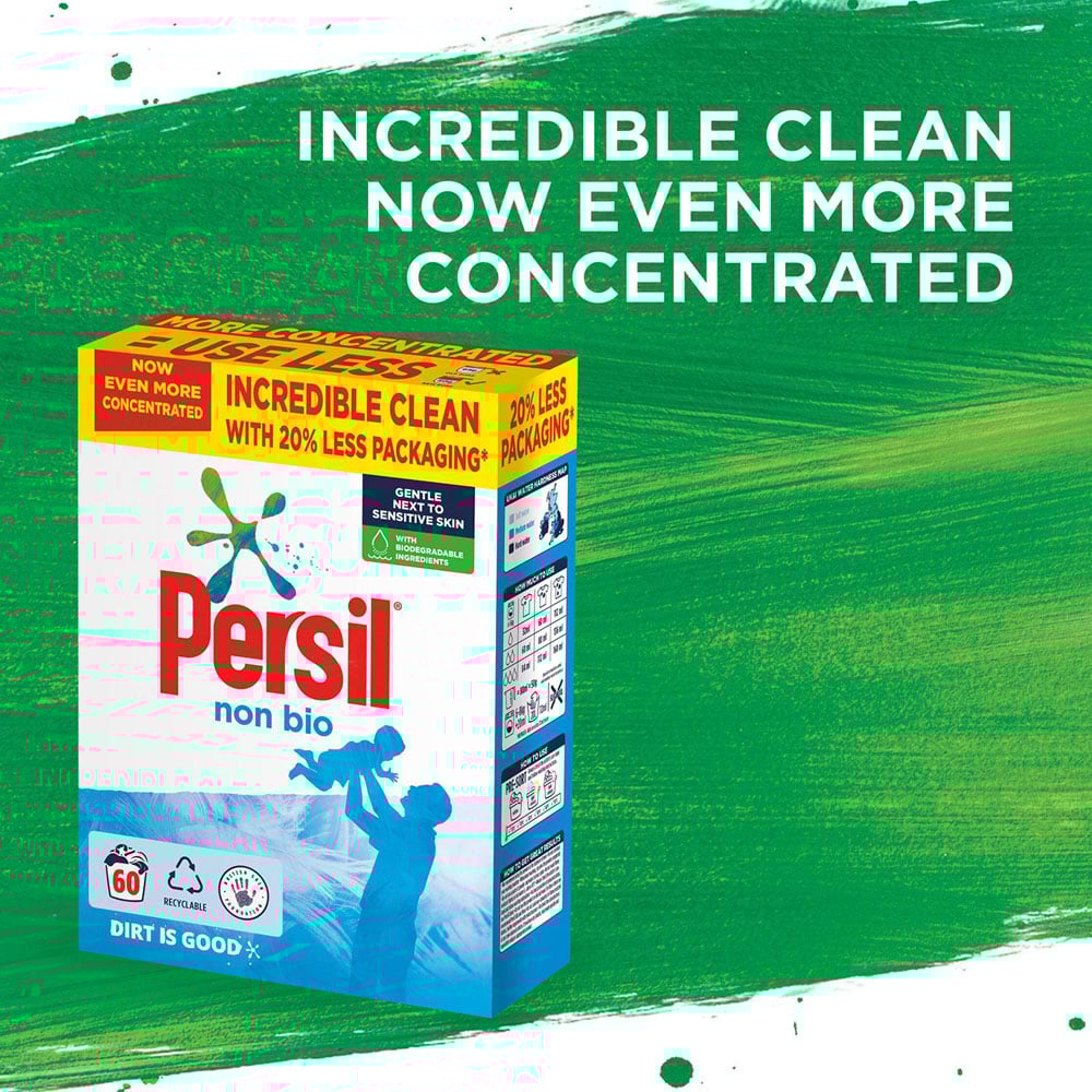 Persil Non Bio Washing Powder 60 Washes 3kg Image 3