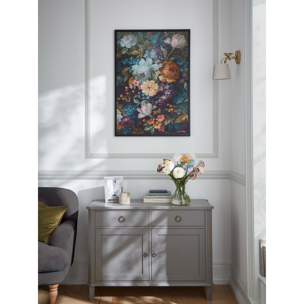 Laura Ashley Mathilde Black Frame Wall Art 50 x 70cm Image 2