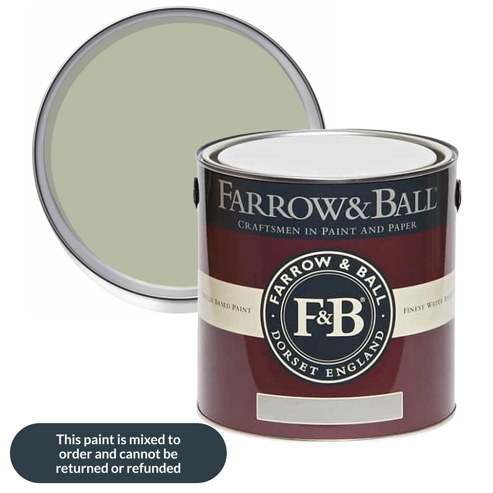 Farrow & Ball Interior Wood and Metal 234 Vert De Terre Flat Eggshell Paint 2.5L Image 1