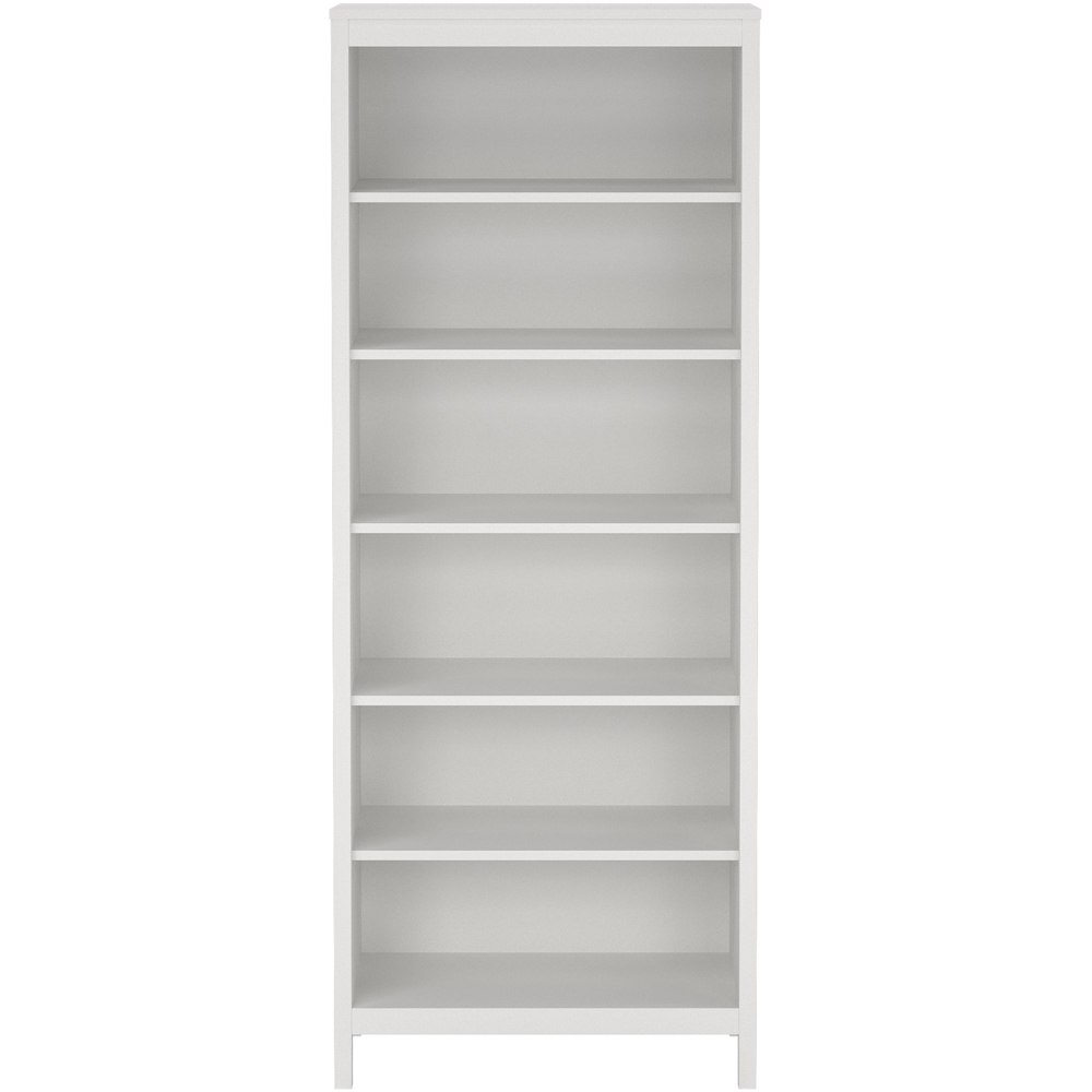 Florence Barcelona 6 Shelf White Bookcase Image 3
