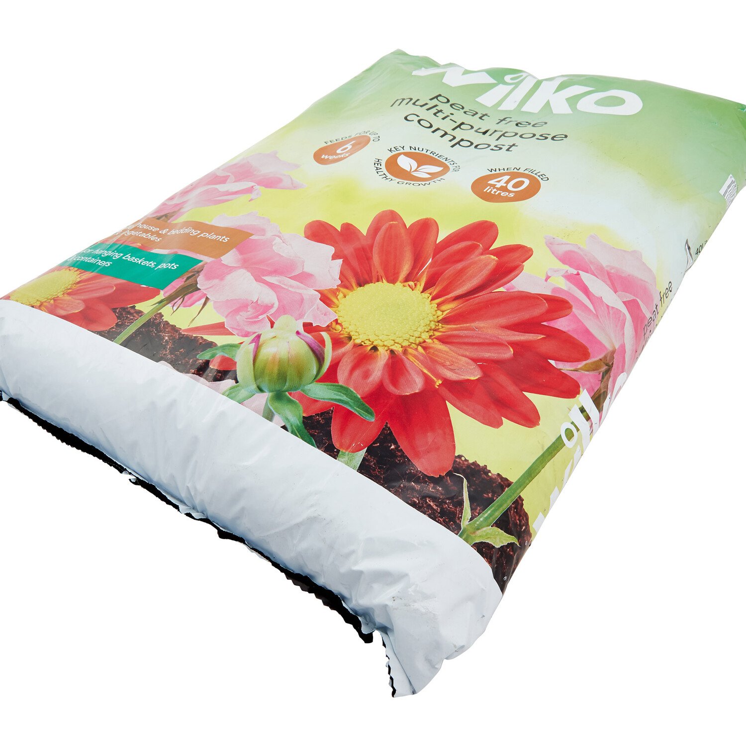wilko Peat Free Multi-Purpose Compost 40L Image 2