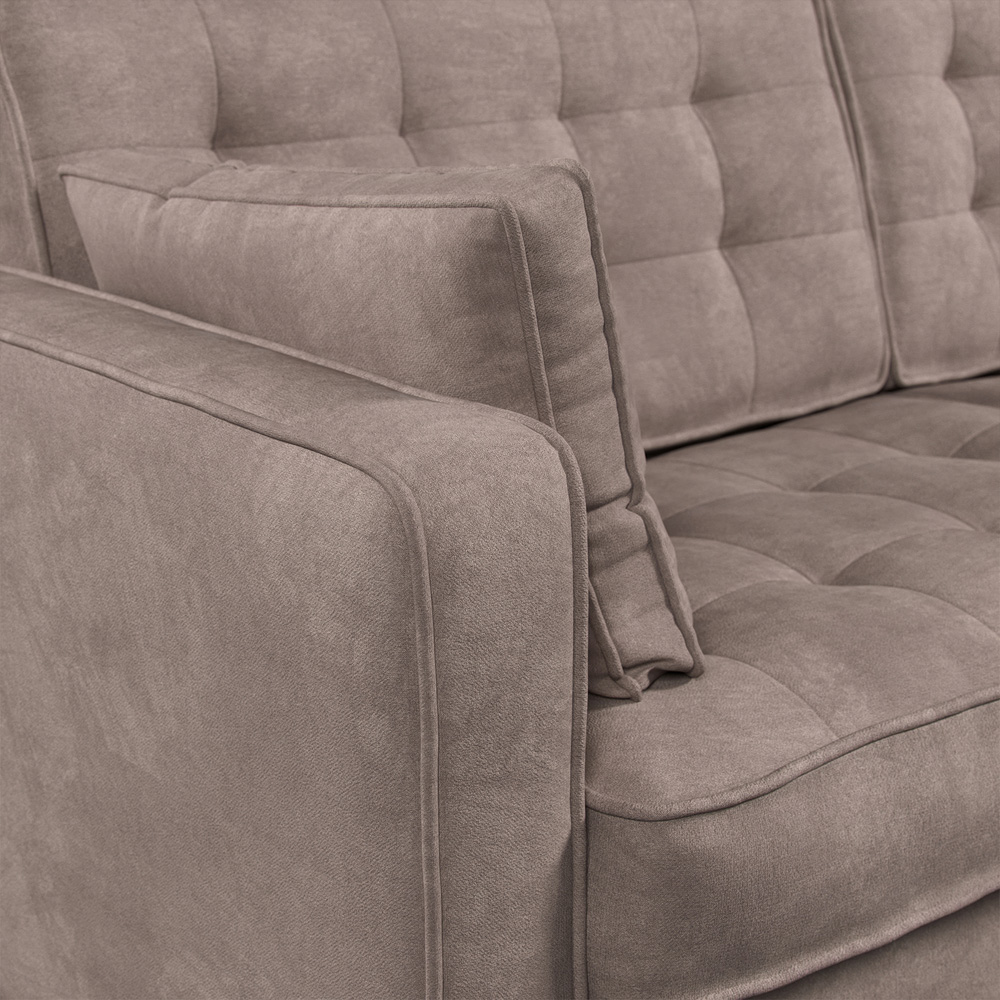 Eden 2 Seater Pewter Chenille Sofa Image 4