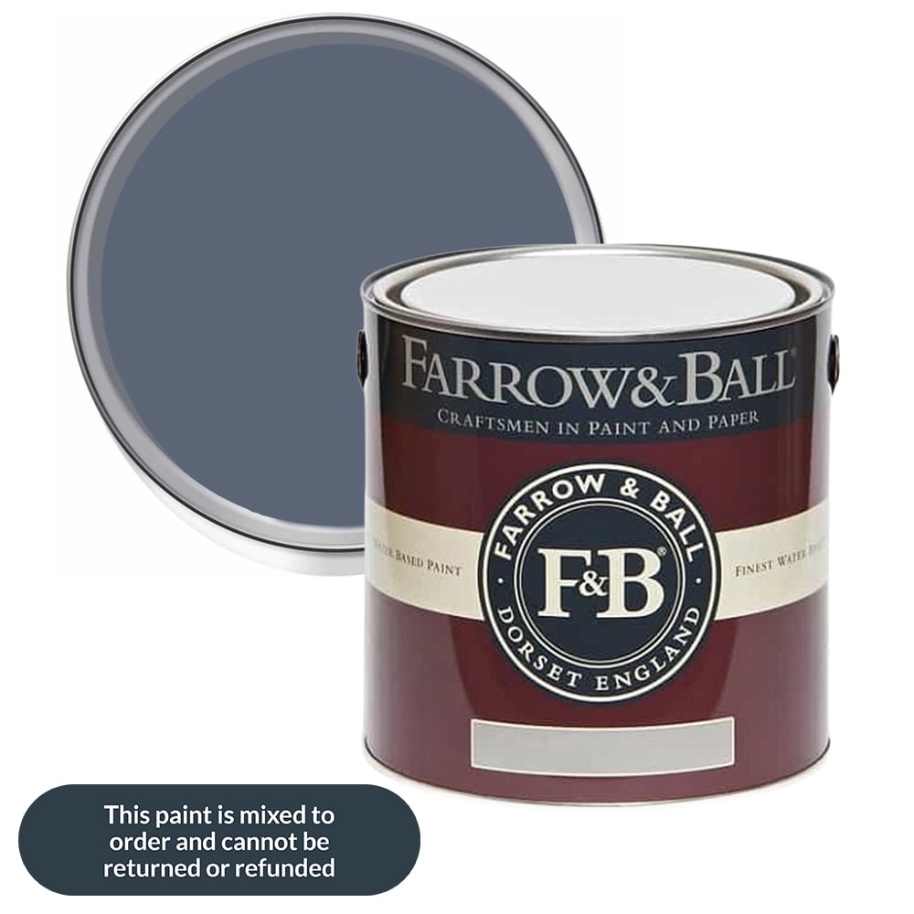 Farrow & Ball Interior Wood and Metal 308 Wine Dark Flat Eggshell Paint 2.5L Image 1