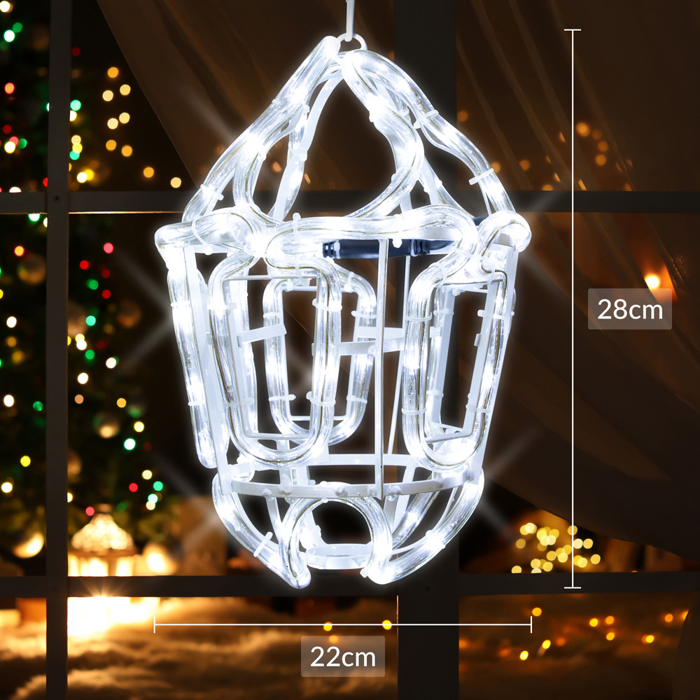 The Christmas Workshop 4m White Lantern Silhouette LED String Light Image 8