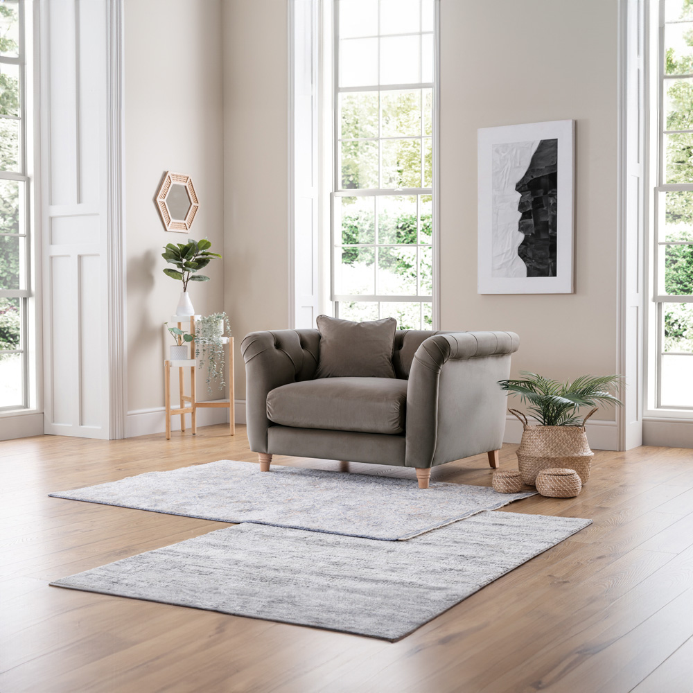 Mushroom Velvet Armchair Image 5