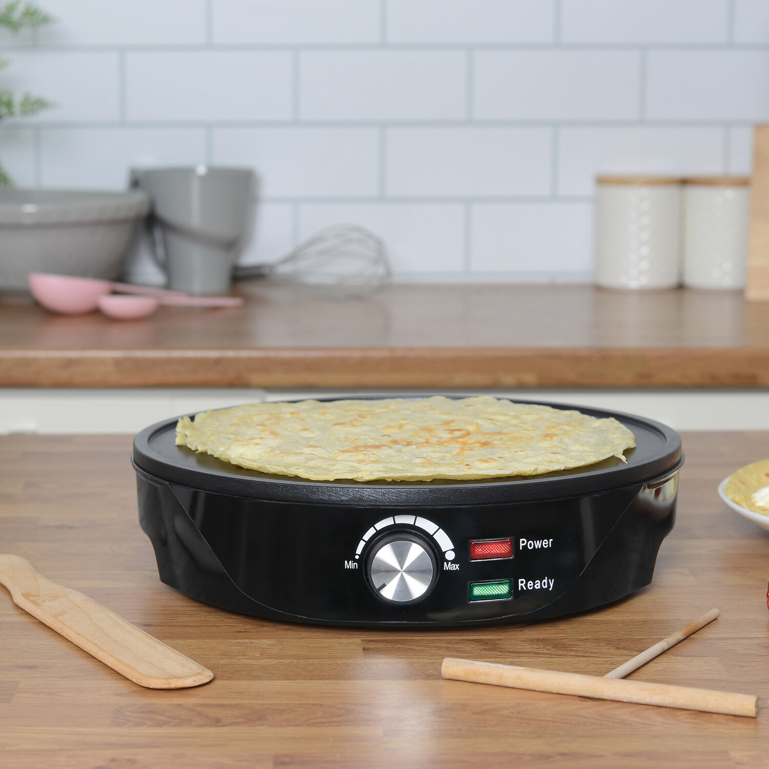 Non-Stick Crepe Maker Black Image 5