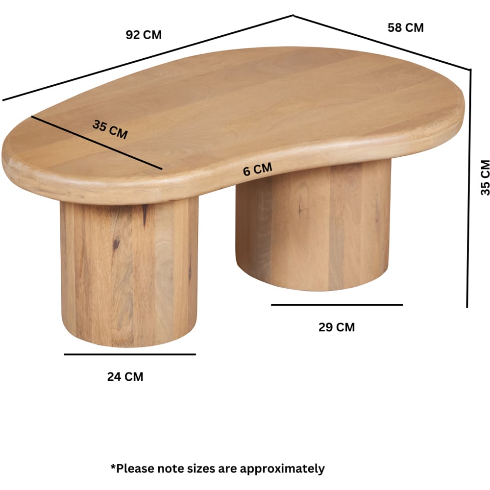 IH Design Ajmer Solid Wood Coffee Table Image 6