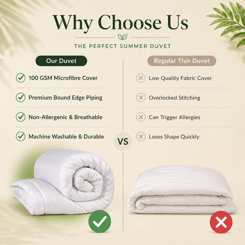 Opulent Home Single White Summer Hollowfibre Duvet 3 Tog Image 6