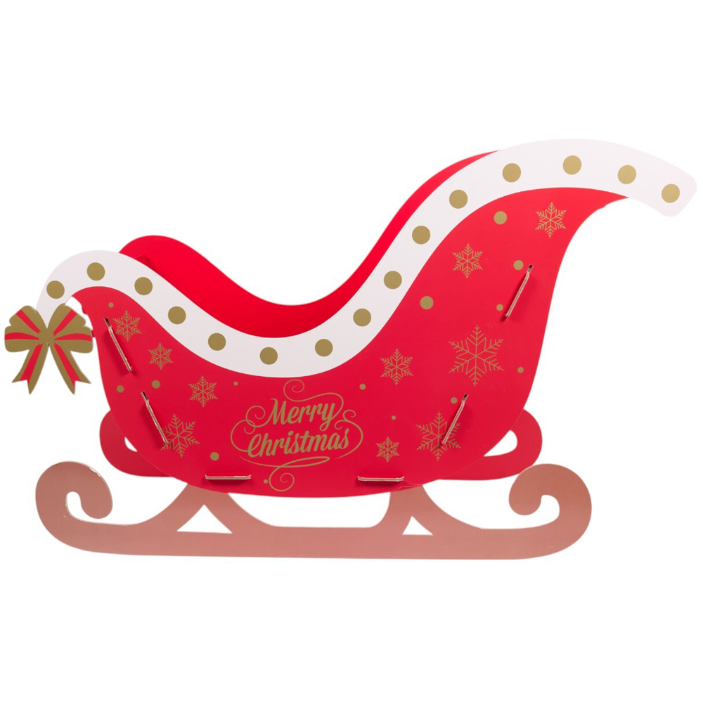 Make Your Own Christmas Sleigh Hamper - Red Image 3