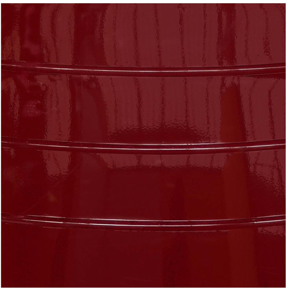 Ivyline Metal Bordeaux Red Christmas Tree Skirt 67cm Image 4