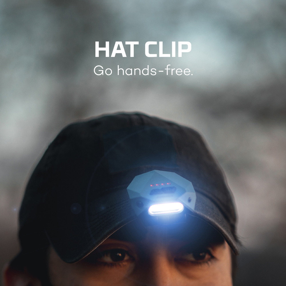 Nebo Einstein Cap 100 100 Lumens Rechargeable Clip-On Cap Light Image 4