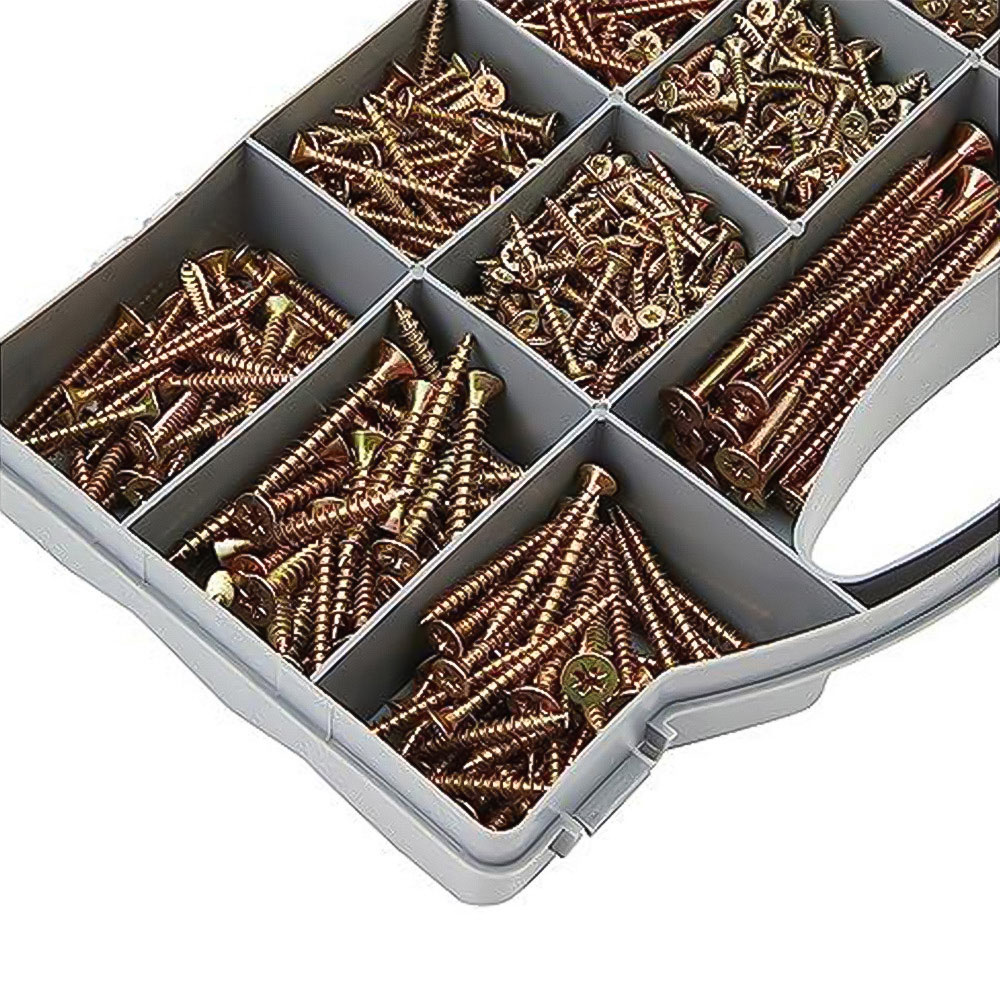 Fixman 780 Piece Goldstar Countersink Screws Pack Image 2