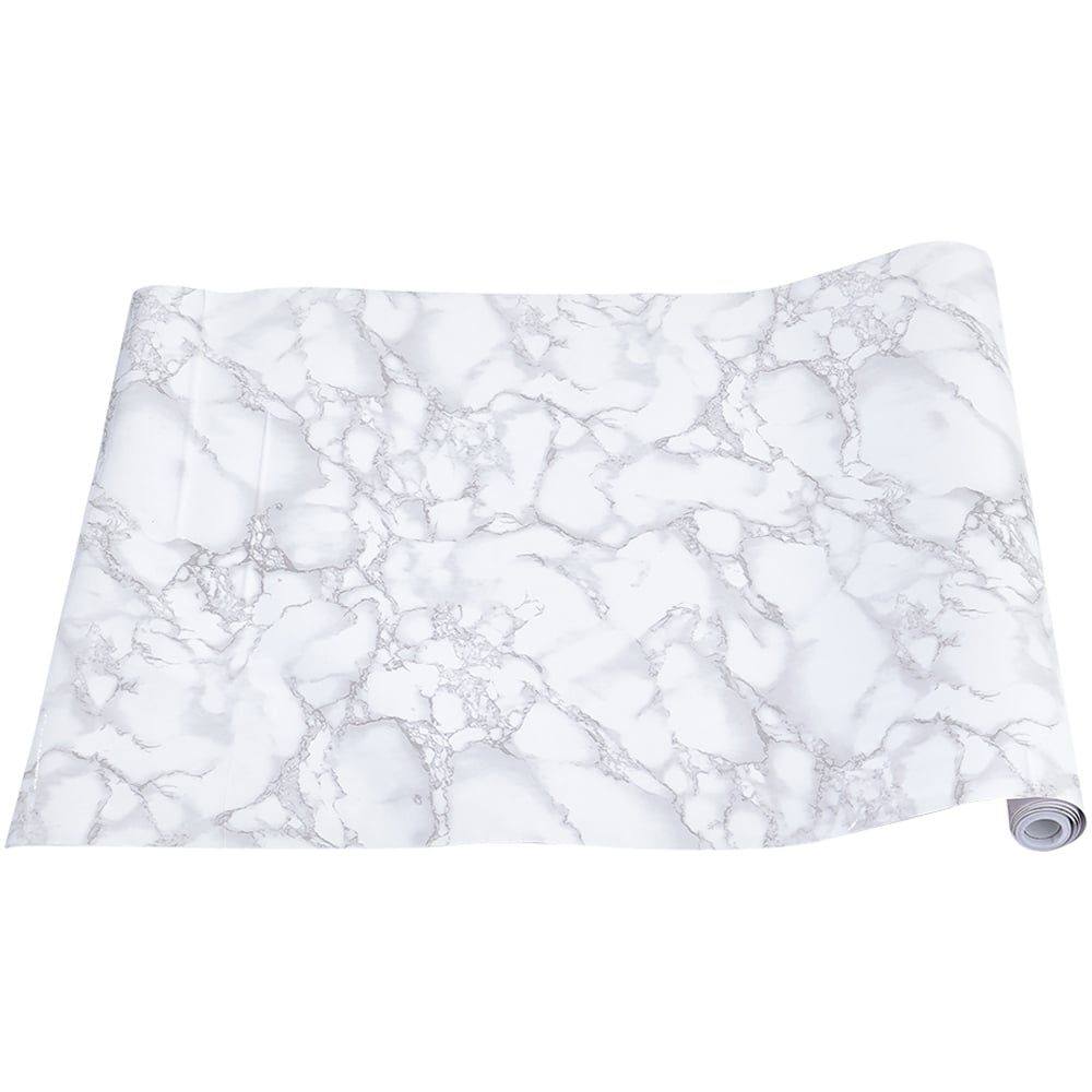 Living and Home White Wood Grain PVC Self Adhesive Flooring Image 2