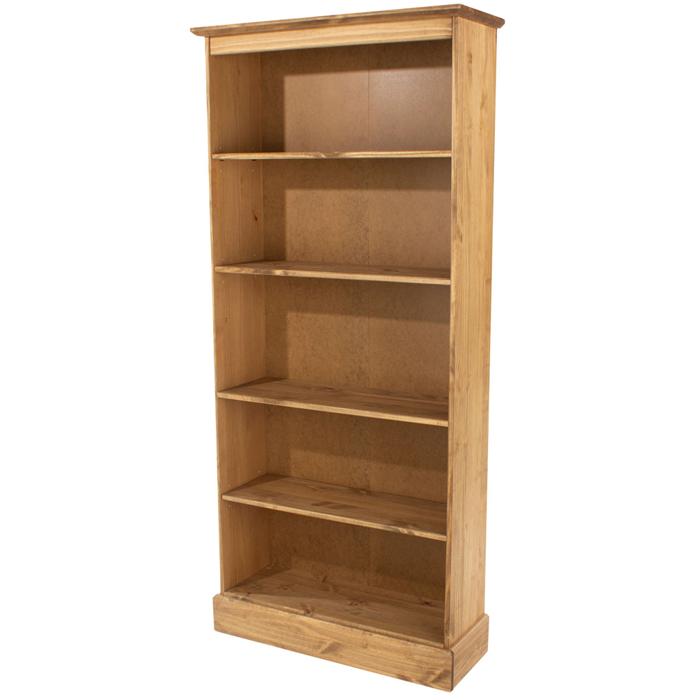 Core Products Corona 5 Shelf Pine Wood Tall Bookcase Image 2
