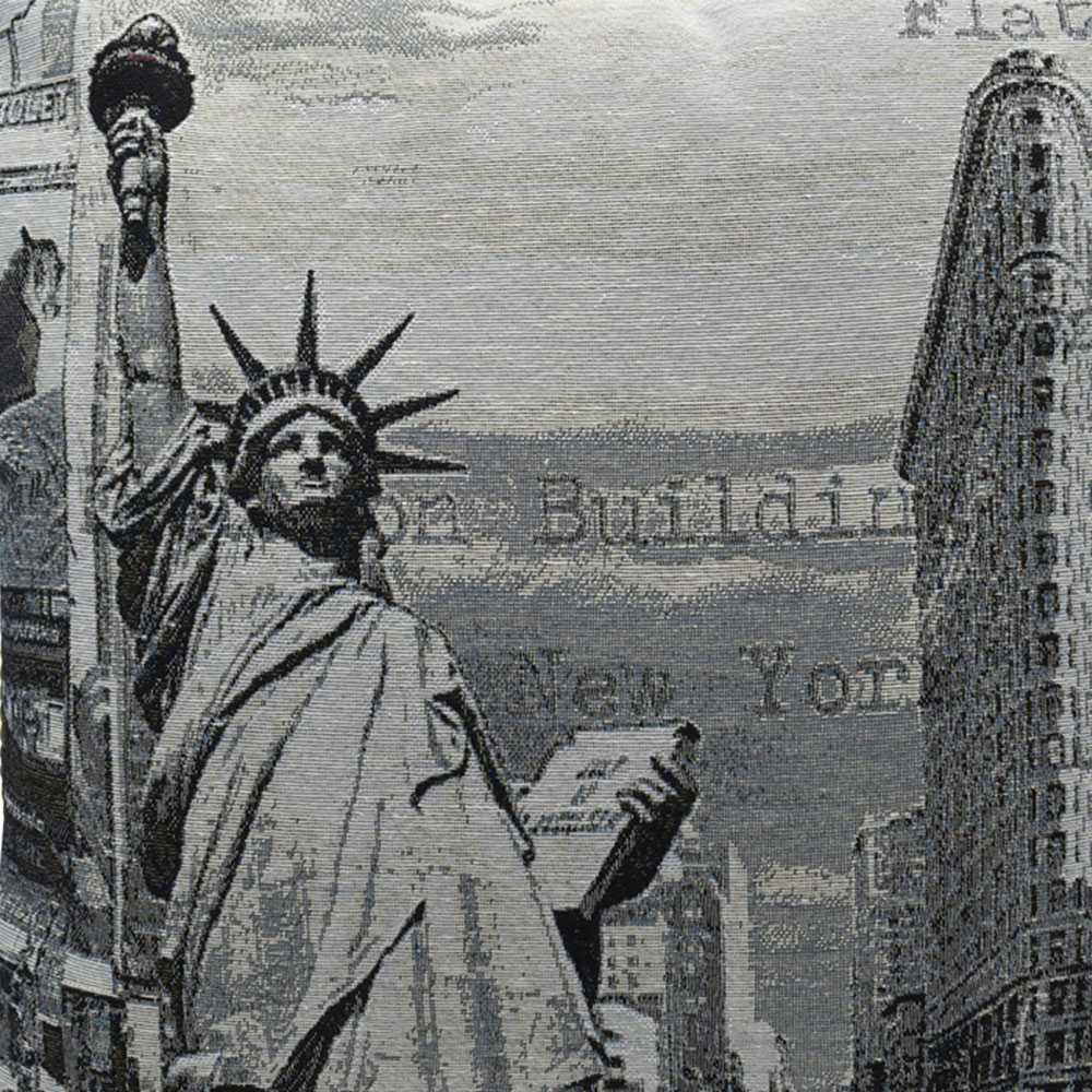 Velosso New York Tapestry Filled Cushion 43 x 43cm 2 Pack Image 2