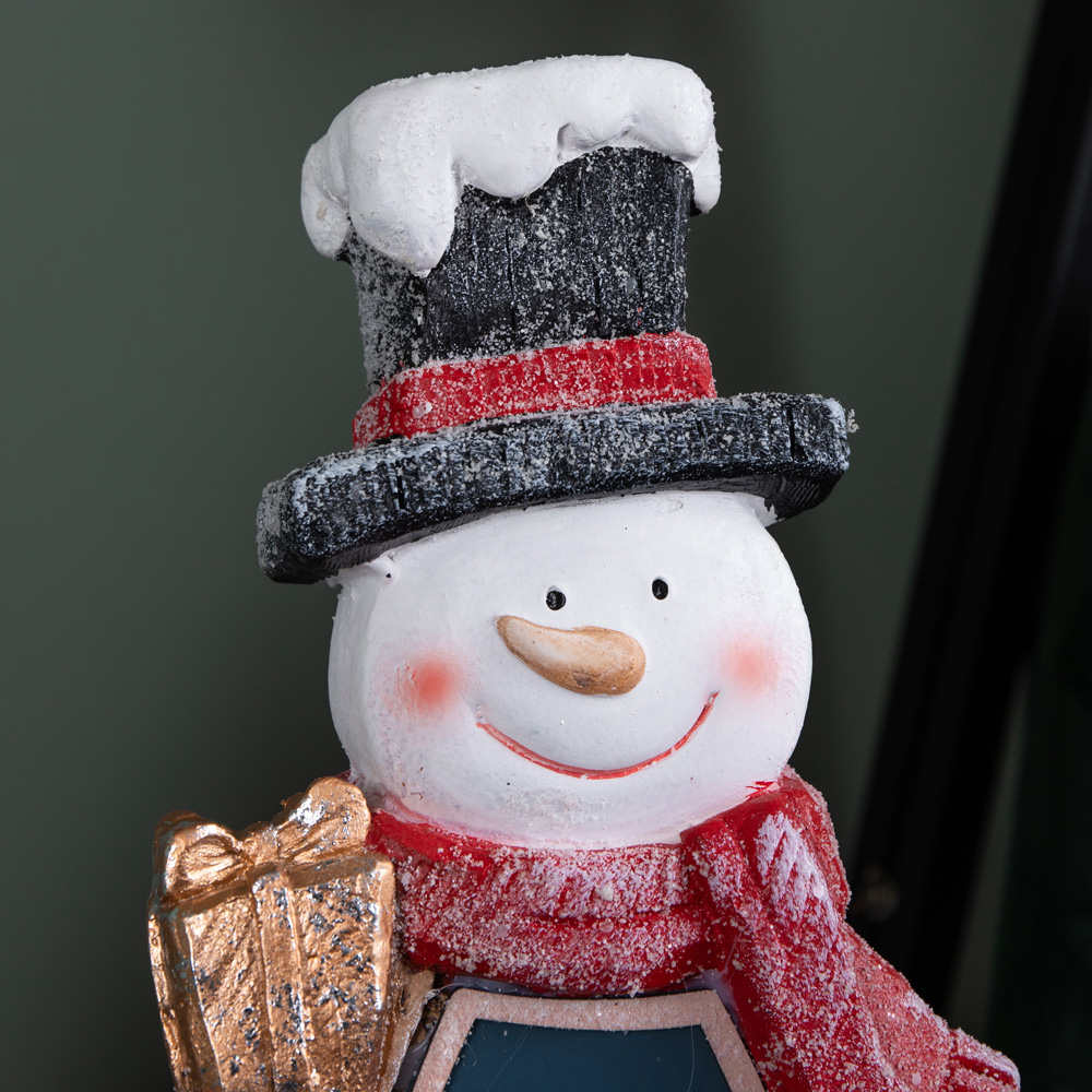 Samuel Alexander Warm White LED Light-Up Woodsman Frosty Glow Snowman Christmas Decoration 45cm Image 4