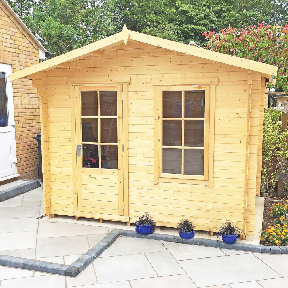 Shire Bucknells 10 x 10ft Pressure Treated Log Cabin Image 5