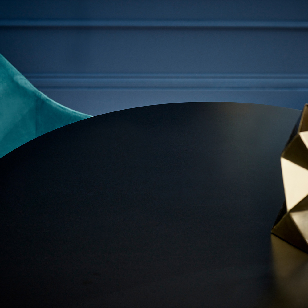 Julian Bowen Nero Lima 2 Seater Velvet Dining Set Black and Teal Image 8