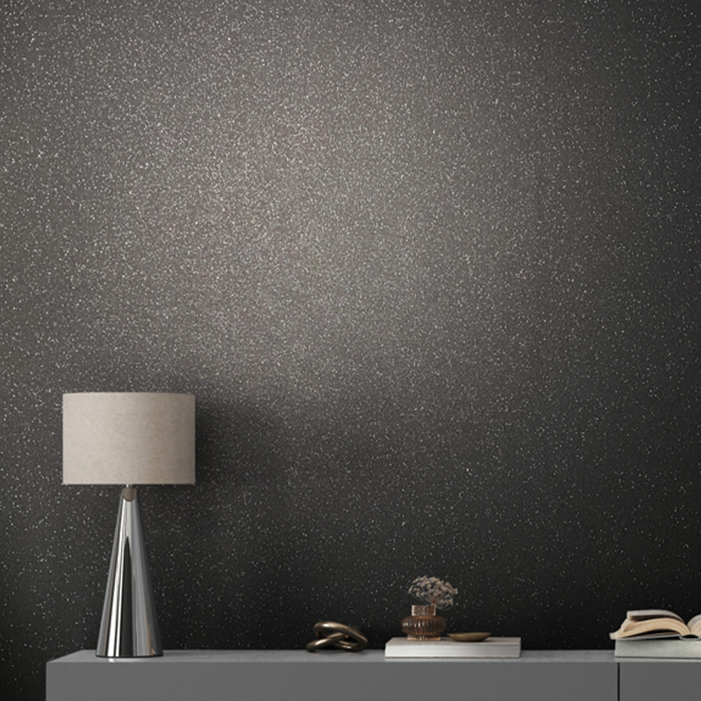Galerie Industrial Effects Plain Black Wallpaper Image 5