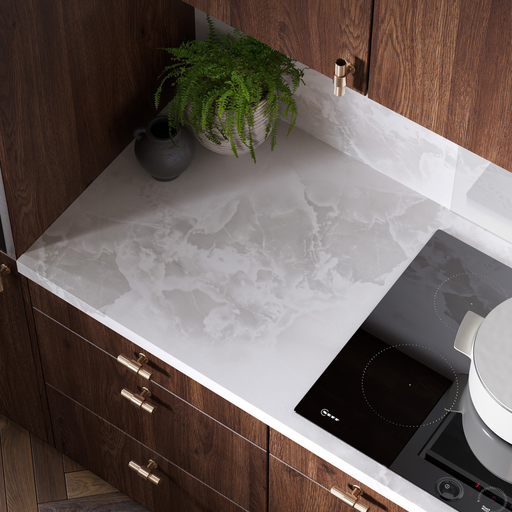 Omega Modern Terzo Stone Square Splashback 3000 x 600 x 8mm Image 3
