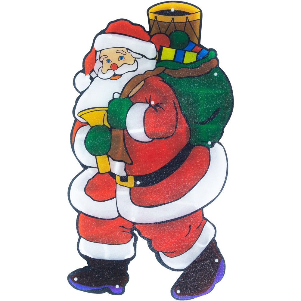 The Christmas Workshop Santa Silhouette Window Light Image 2