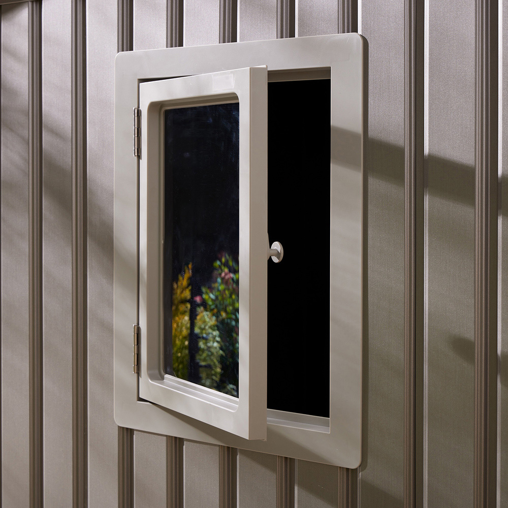 Rowlinson Brentvale Premium Apex Metal Shed with Foundation Kit 10 x 8ft Image 6