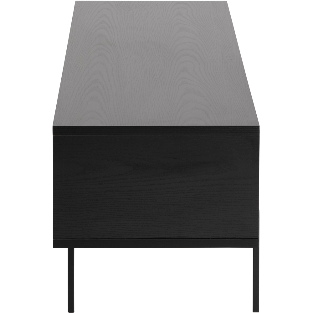 Florence Angus Single Door Black TV Unit Image 3