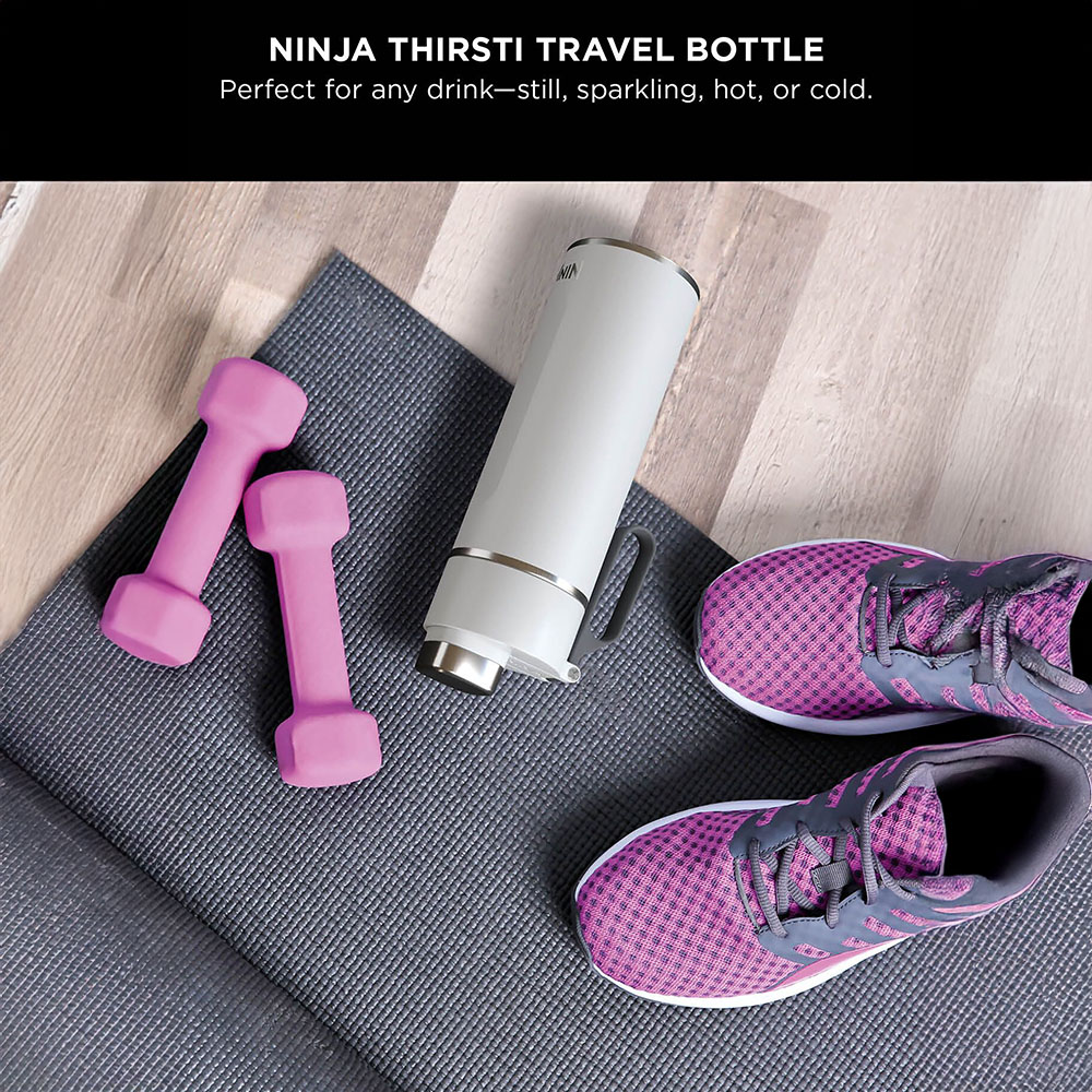 Ninja Thirsti White Travel Bottle 530ml Image 3