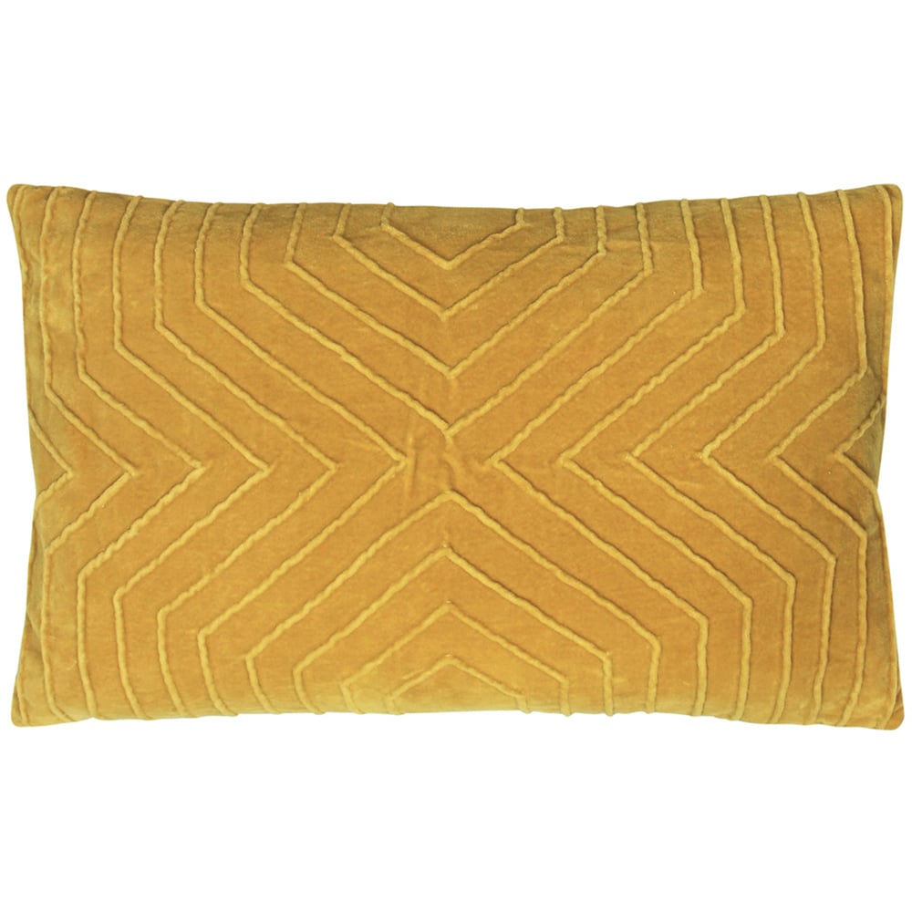 furn. Mahal Ochre Geometric Cushion Image 1
