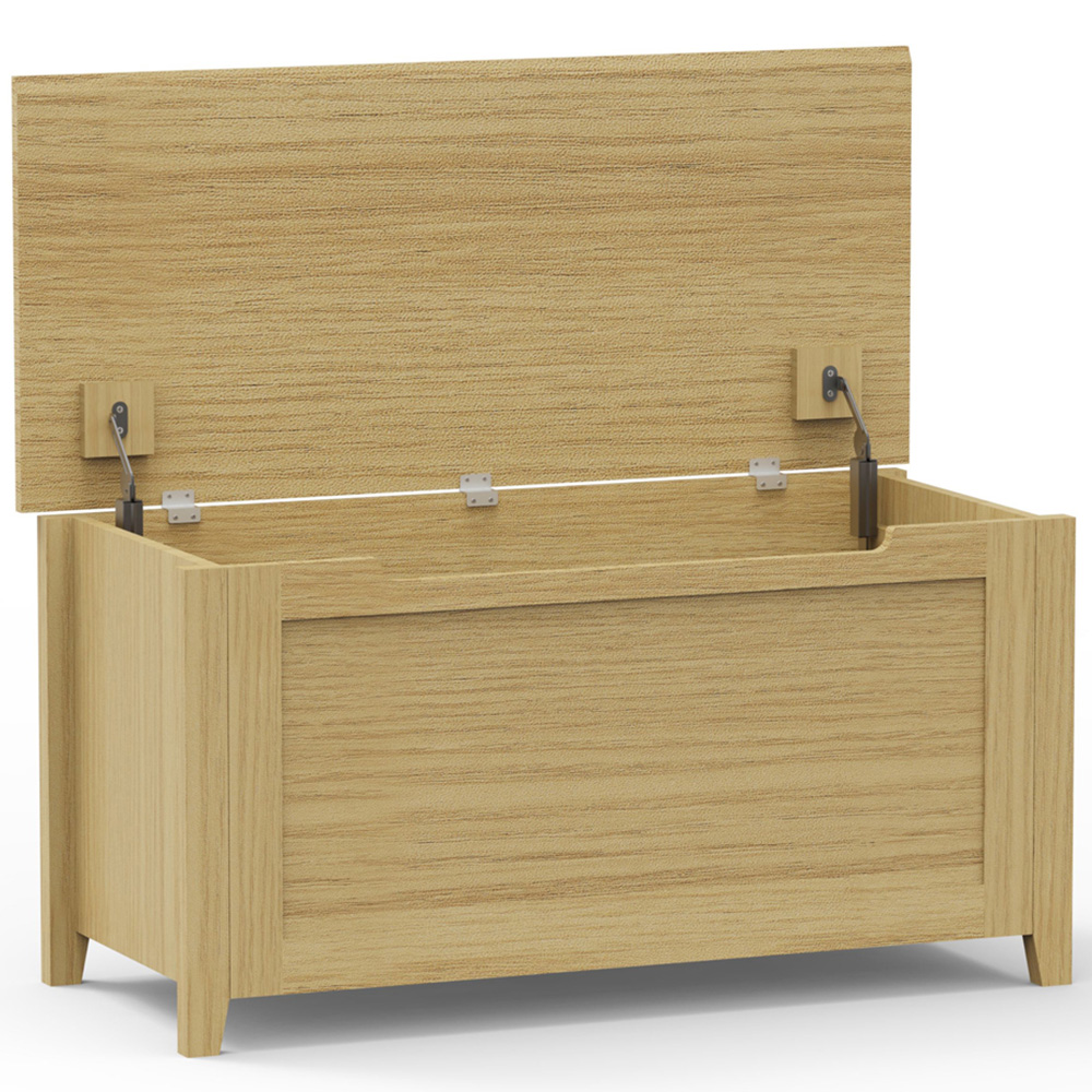 Core Products Henley Oak Effect Storage Trunk Image 5
