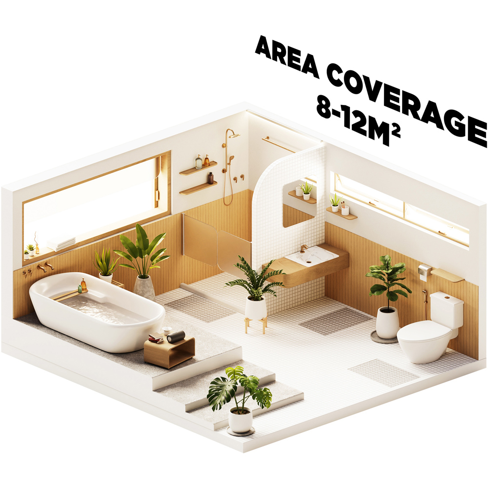 TCP 2 in 1 Tubular Towel Radiator 1000W Image 6