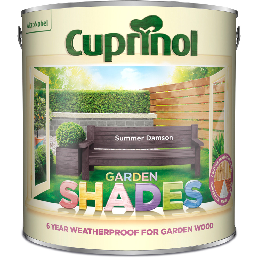 Cuprinol Garden Shades Summer Damson Matt Wood Paint 2.5L Image 2